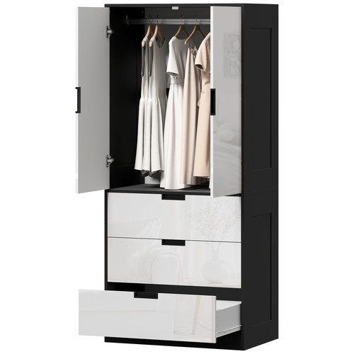 Homcom modern clothes storage - modern,