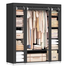 Large Fabric Canvas Wardrobe