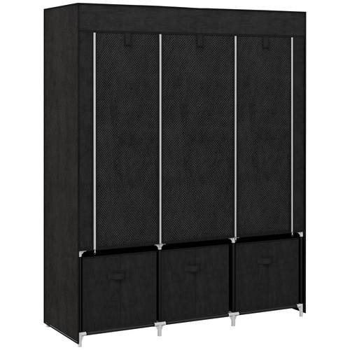 Homcom large fabric wardrobe - homcom,