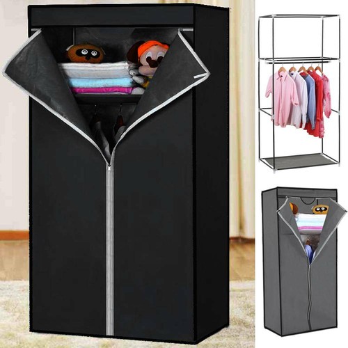 Single canvas wardrobe unit - single,