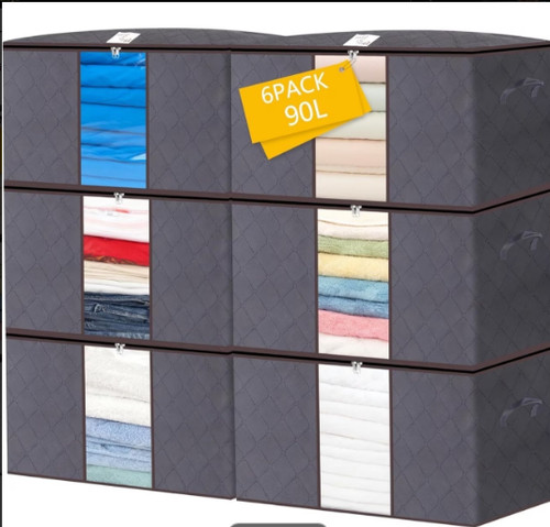 6pcs 90l large - 90l, storage