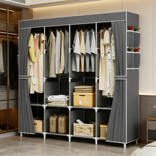 Large Fabric Canvas Wardrobe