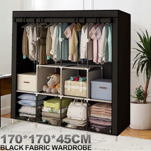 Fabric canvas wardrobe with - fabric,