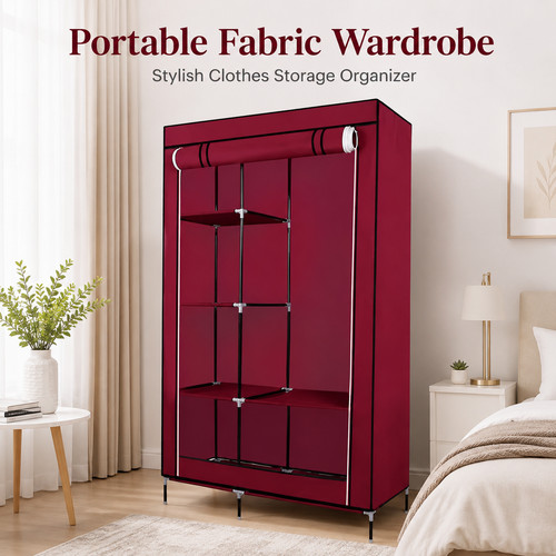 Wardrobe with hanging rail - with,