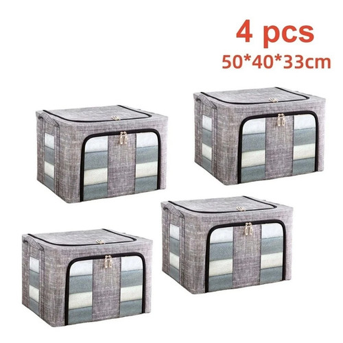 4pcs 66l folding - storage, box