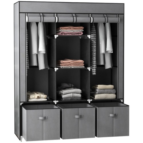 Homcom large fabric wardrobe - large,