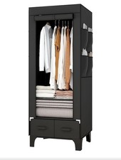 Canvas Wardrobe With Hanging