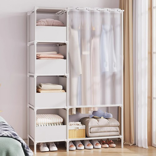 Folding canvas closet - canvas,