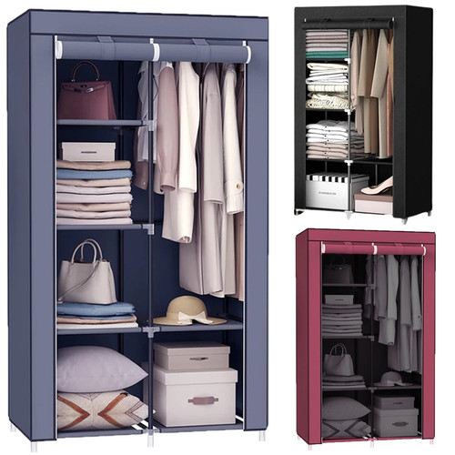 Wardrobe with hanging - wardrobe, rail