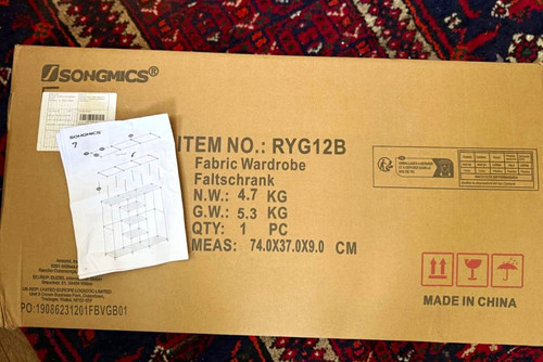 Songmics ryg12b portable - songmics,