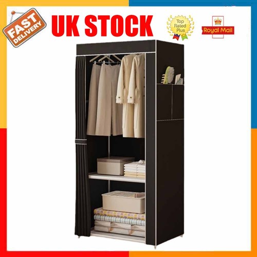 Large fabric canvas wardrobe - fabric,
