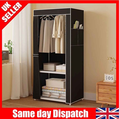 Large fabric canvas wardrobe - fabric,