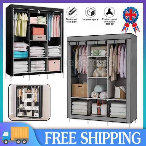 Fabric canvas wardrobe with - fabric,
