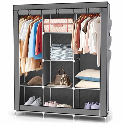 Canvas wardrobe 150x45x170cm - wardrobe,