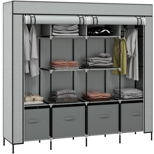 Homcom large fabric wardrobe - homcom,