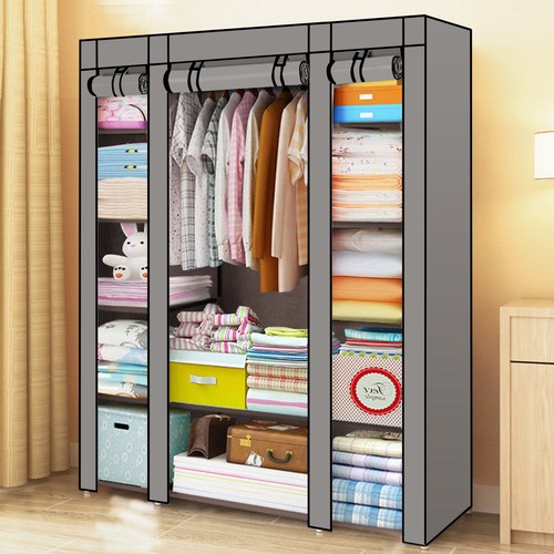 Fabric canvas wardrobe - fabric,