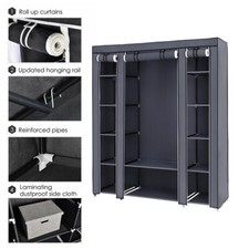 LARGE FABRIC CANVAS WARDROBE