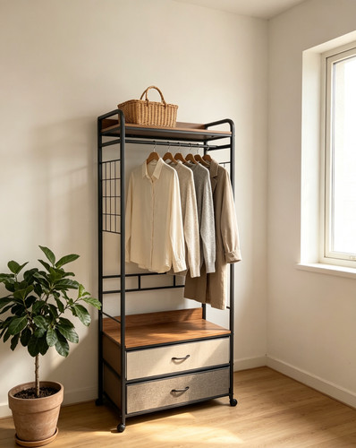 Rolling garment rack - rolling,