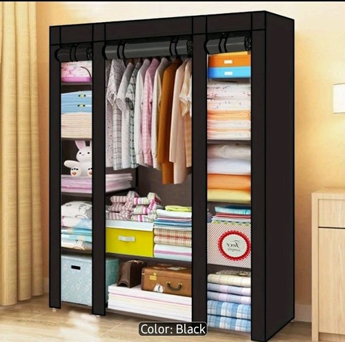 Black freestanding fabric - black,
