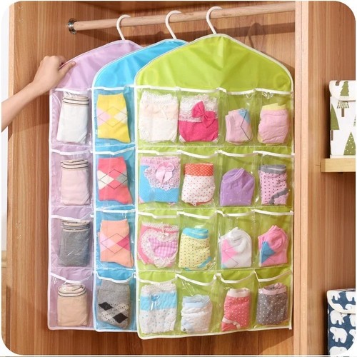 Pockets clear hanging bag - clear,