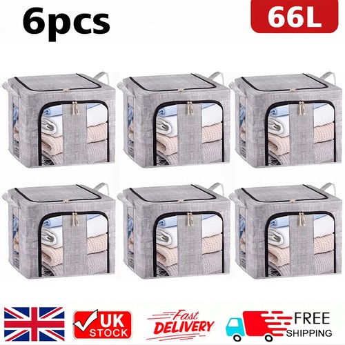 6pcs 66l folding storage box - 6pcs,