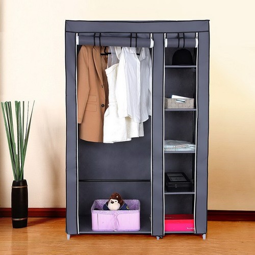 Portable clothes wardrobe - clothes,