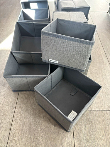 Navaris grey fabric foldable - navaris,