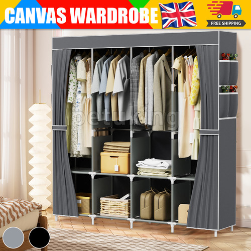 Fabric canvas wardrobe with - fabric,