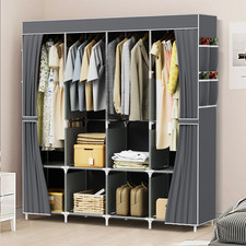 LARGE FABRIC CANVAS WARDROBE