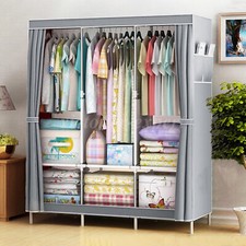 Fabric Canvas Wardrobe With