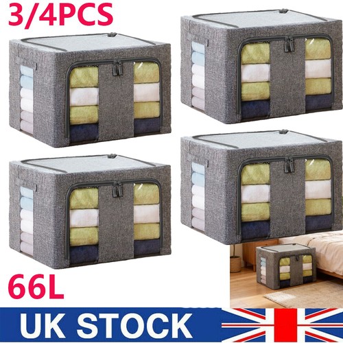 Folding storage box 66l - 3/4x,