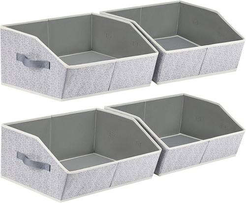 Fabric storage boxes 4 - boxes, pack
