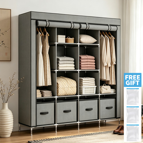 Fabric canvas wardrobe - fabric,