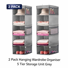 2 Pack Hanging Wardrobe