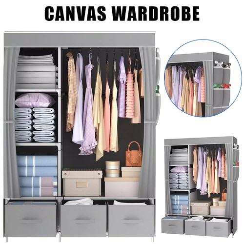 Fabric canvas wardrobe - fabric,