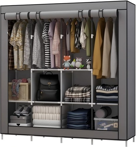 Portable canvas wardrobe - portable,