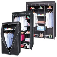 Double Triple Canvas Wardrobe