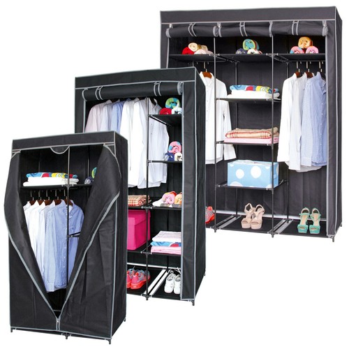 Double triple canvas wardrobe - canvas,