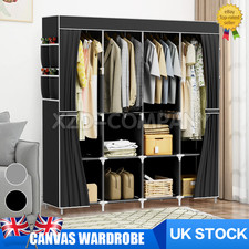 Large Fabric Canvas Wardrobe