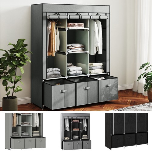 Large fabric wardrobe closet - fabric,