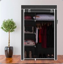 Large Canvas Fabric Wardrobe