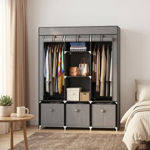 Large fabric wardrobe - large,