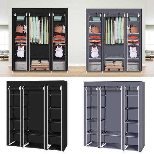Fabric canvas wardrobe with - canvas,