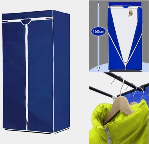 Single canvas fabric wardrobe - single,