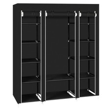 LARGE FABRIC CANVAS WARDROBE